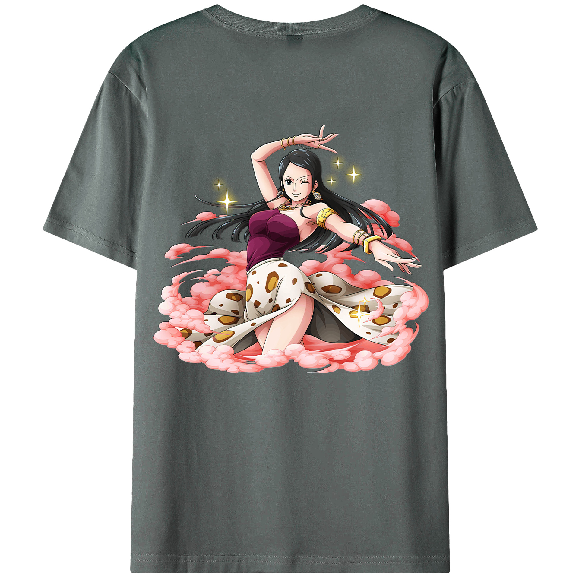 ワンピース ニコ・ロビン ONE PIECE Nico Robin 綿100％半袖Tシャツ（背面プリント）